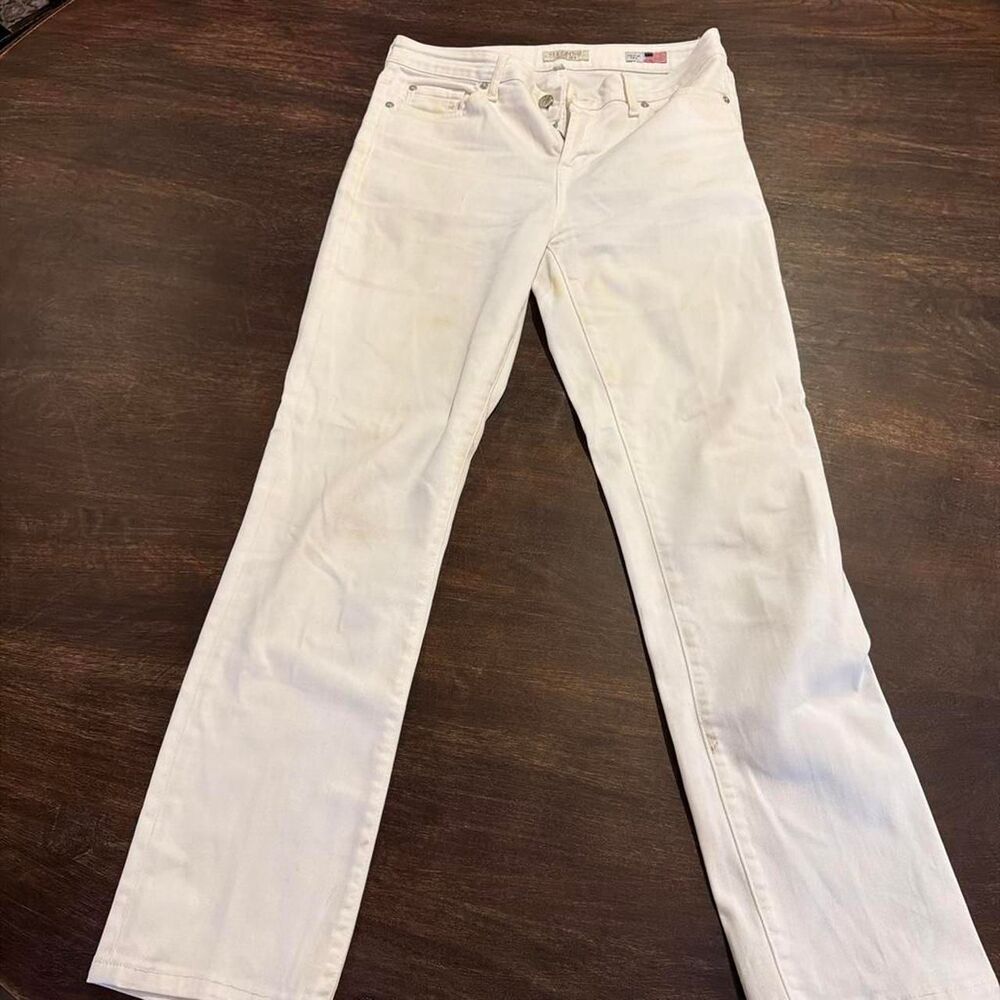 Vizcaino Women's White and Cream Jeans